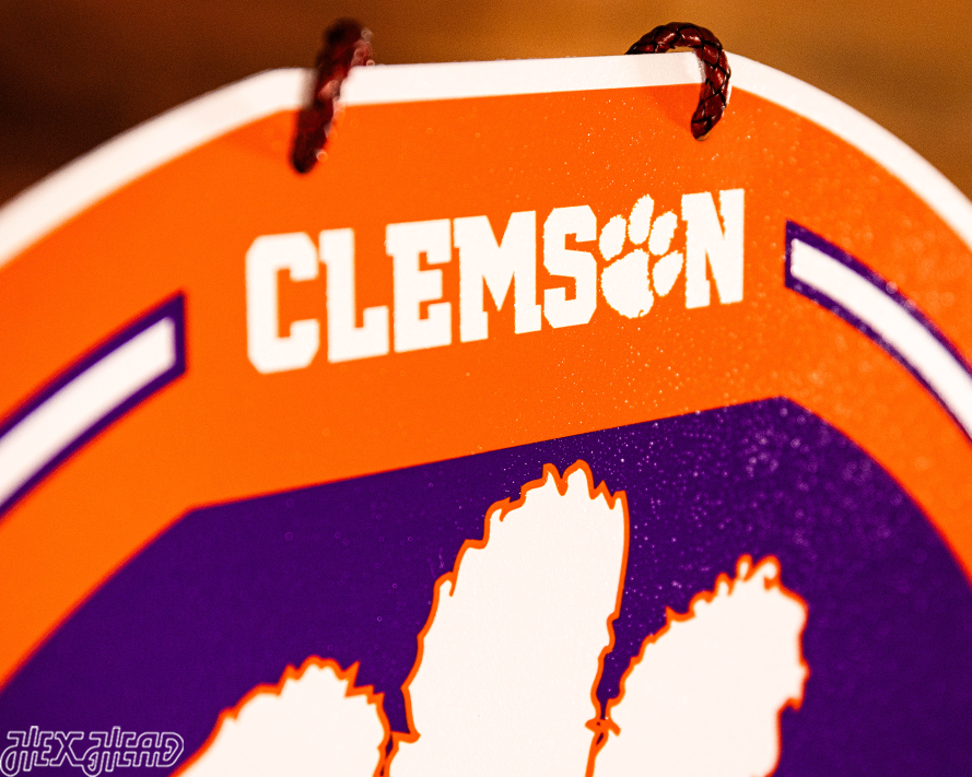 Clemson Tigers Personalized Monogram Metal Art