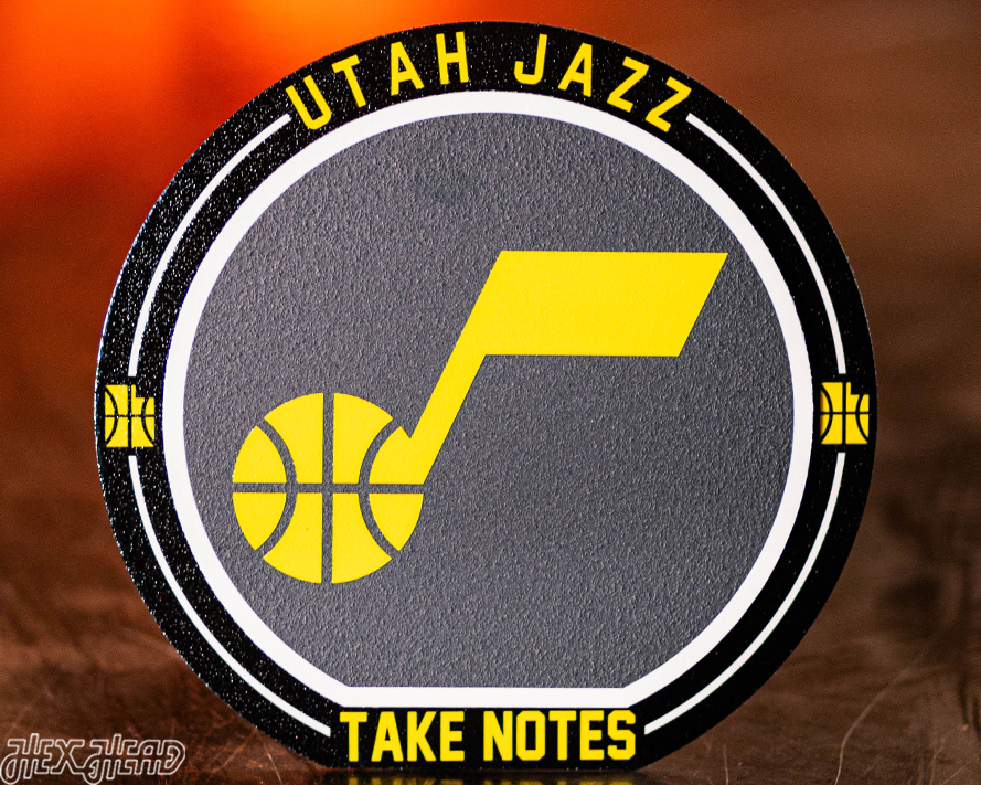 Utah Jazz "Double Play" On the Shelf or on the Wall Art