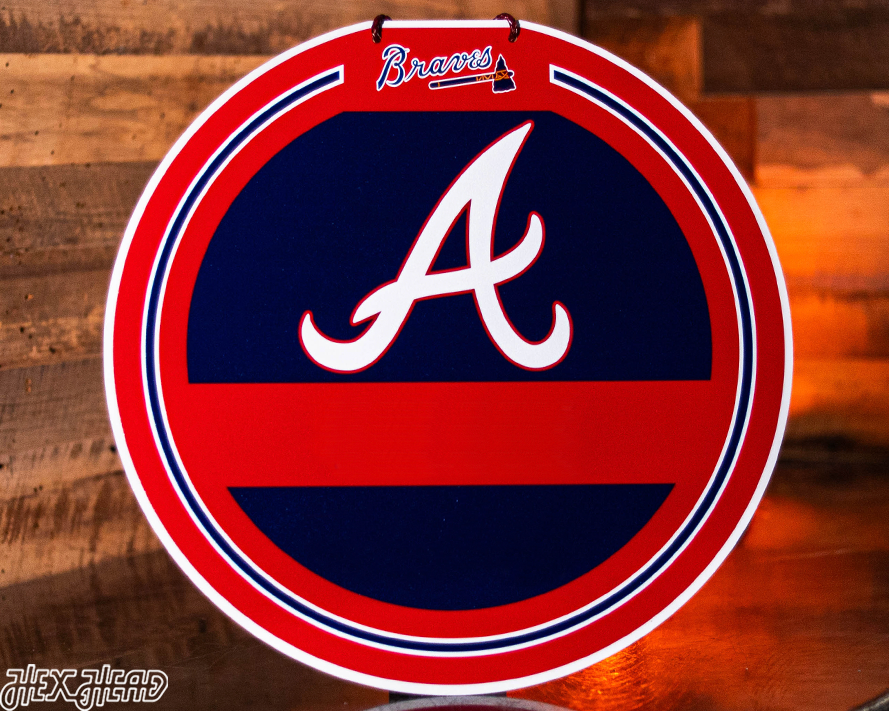 Atlanta Braves Personalized Monogram Metal Art