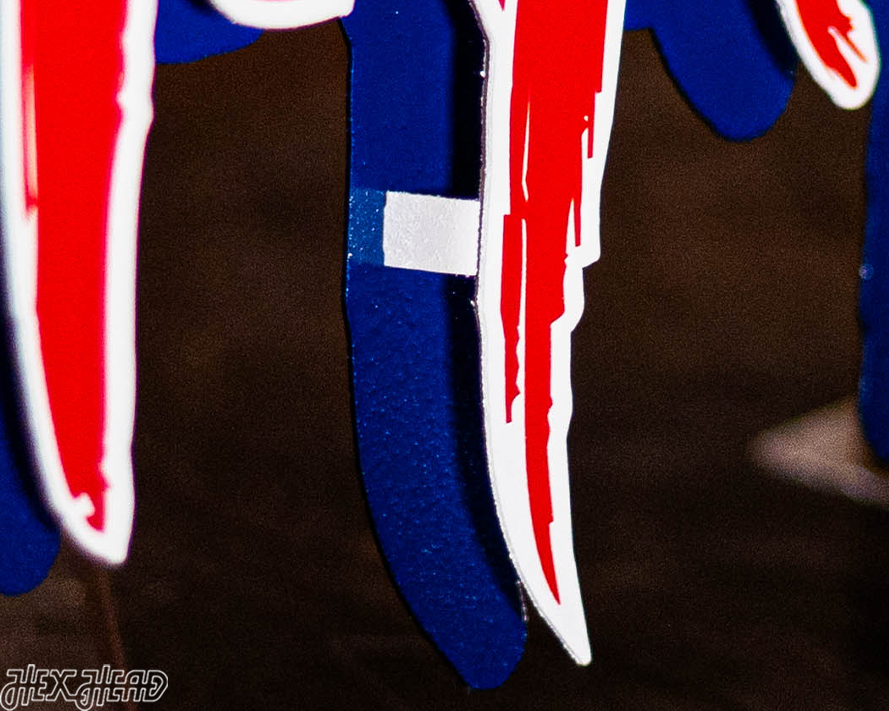 Buffalo Bills "BILLS MAFIA" Wordmark 3D Vintage Metal Wall Art