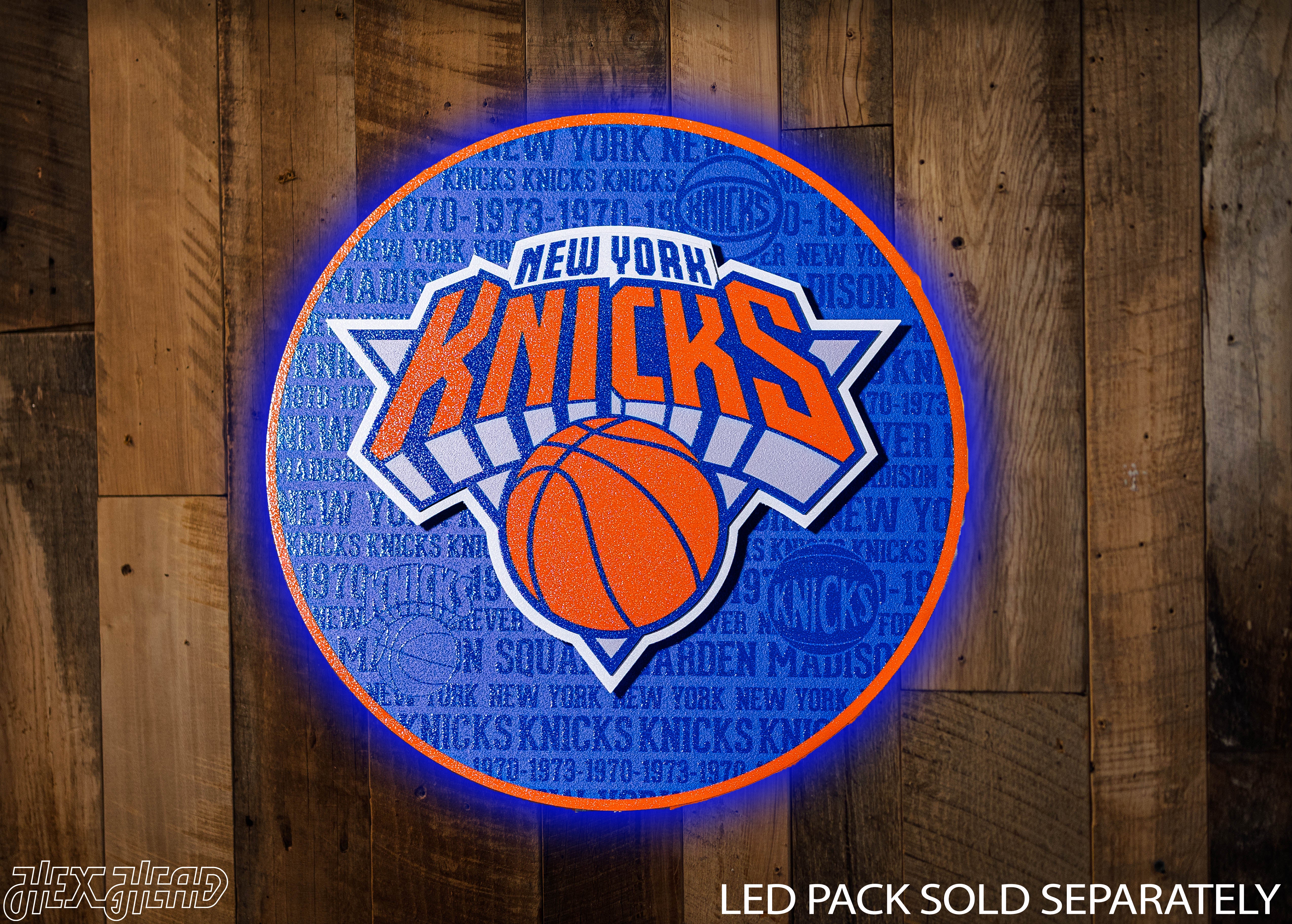 New York Knicks CRAFT SERIES 3D Vintage Metal Wall Art