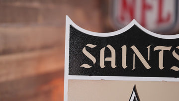 New Orleans Saints "CLASSIC SHIELD" 3D Vintage Metal Wall Art