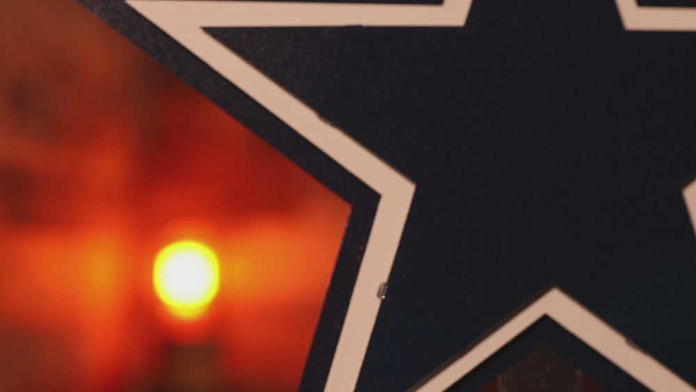 Dallas Cowboys "STAR" 3D Vintage Metal Wall Art