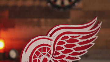 Detroit Red Wings 3D Vintage 9 LAYER Metal Wall Art