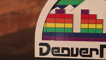 Denver Nuggets Throwback "1981 - 1993" 3D Vintage Metal Wall Art