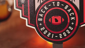 Georgia Bulldogs 2022 BACK to BACK Official Championship 3D Vintage Metal Wall Art