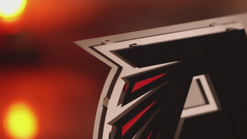 Atlanta Falcons "ATL" 3D Vintage Metal Wall Art