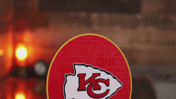 Kansas City Chiefs CRAFT SERIES 3D Embossed Metal Wall Art