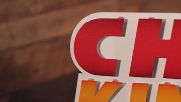 Kansas City "CHIEFS KINGDOM" 3D Vintage Metal Wall Art