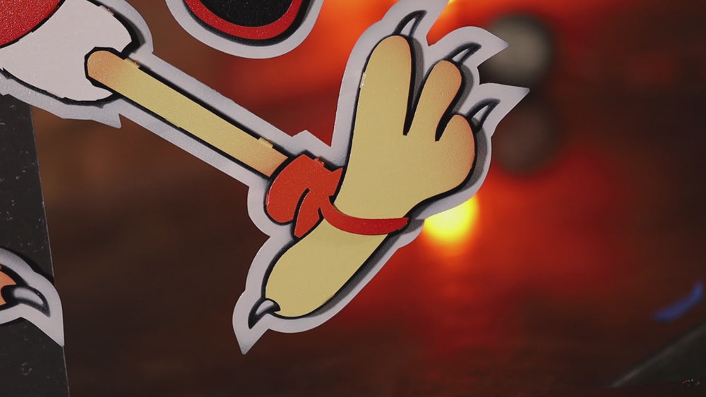 Miami Hurricanes "Sebastian the Ibis" 3D Vintage Metal Wall Art