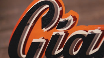 San Francisco Giants Script 3D Vintage Metal Wall Art
