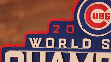 Chicago Cubs World Series Champions 2016 3D Metal Wall Art