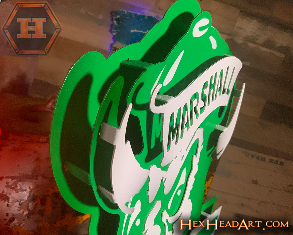 Marshall Thundering Herd VAULT Throwback 3D Metal Wall Art