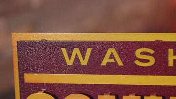 Washington Commanders "COMMANDERS" 3D Vintage Metal Wall Art