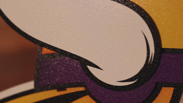 Minnesota Vikings "Norseman" 3D Vintage Metal Wall Art