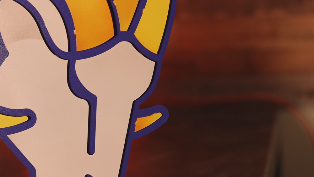 Los Angeles Rams "RAM" Mascot 3D Vintage Metal Wall Art