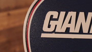 New York Giants Retro Helmet 3D Vintage Metal Wall Art