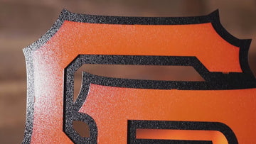 San Francisco Giants Interlocking "SF" Logo 3D Metal Wall Art