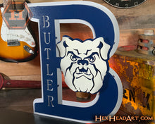 Load image into Gallery viewer, Right Side Butler &quot; B with Bulldog&quot; 3D Metal Wall Art
