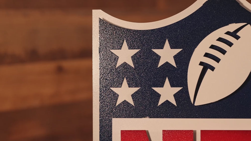 National Football League Shield 3D Vintage Metal Wall Art