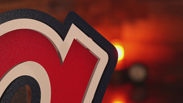 Atlanta Braves 1972-1980 "a" 3 layer Vintage Metal Wall Art