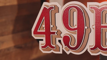 San Francisco 49ers "1972-2004" 3D Vintage Metal Wall Art