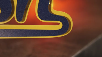 Notre Dame "Irish" Script Vintage 3D Metal Wall Art