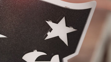 MONOCHROME - New England Patriots 3D Vintage Metal Wall Art