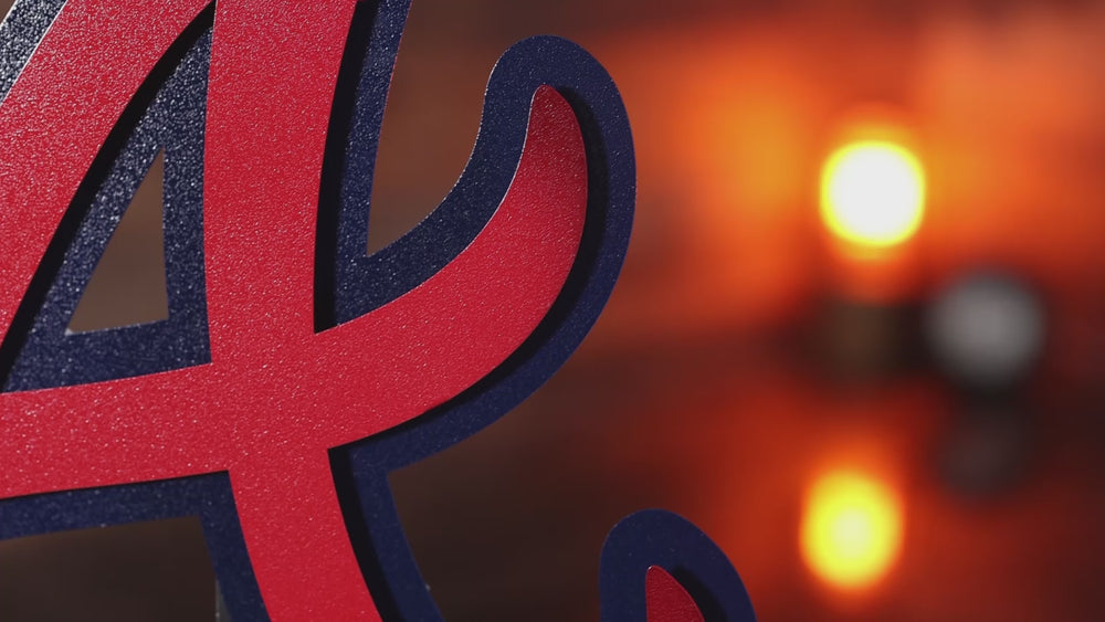 Atlanta Braves "A" 3D Metal Wall Art