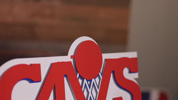 Cleveland Cavaliers "CAVS 1987-1994" 3D Vintage Metal Wall Art