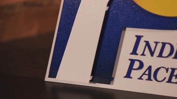 Indiana Pacers RETRO "1967-1990"  3D Vintage Metal Wall Art