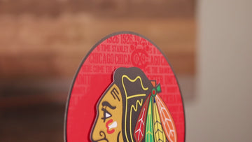 Chicago Blackhawks CRAFT SERIES 3D Embossed Metal Wall Art