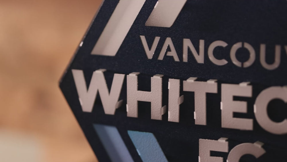 CLOSE OUT - Vancouver Whitecaps FC 3D Vintage Metal Wall Art
