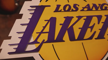 Los Angeles Lakers 3D Vintage Metal Wall Art
