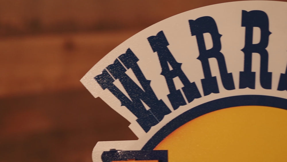 Golden State Warriors "Throwback 1971-1988" 3D Metal Wall Art