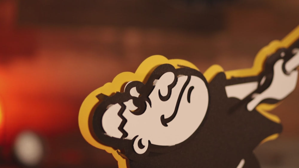 San Diego Padres "Swinging Friar" 3D Vintage Metal Wall Art