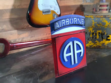 Load and play video in Gallery viewer, US Army 82nd Airborne &quot;AA&quot; Patch 3D Metal Wall Art
