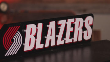 Portland Trail Blazers Old School Retro 3D Vintage Metal Wall Art