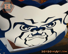 Load image into Gallery viewer, Butler HEX HEAD ORIGINAL &quot; B with Bulldog&quot; 3D Metal Wall Art
