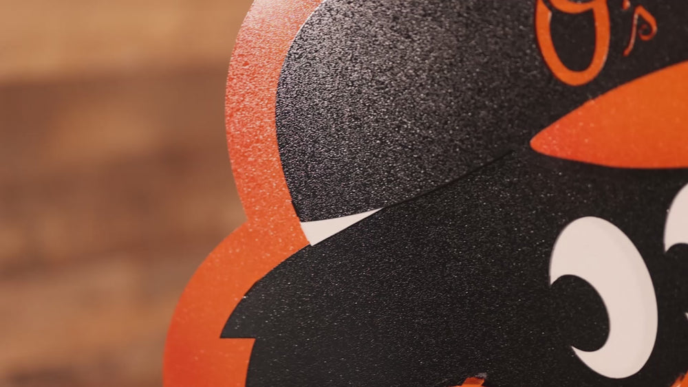 Baltimore Orioles "Oriole Bird" 3D Vintage Metal Wall Art