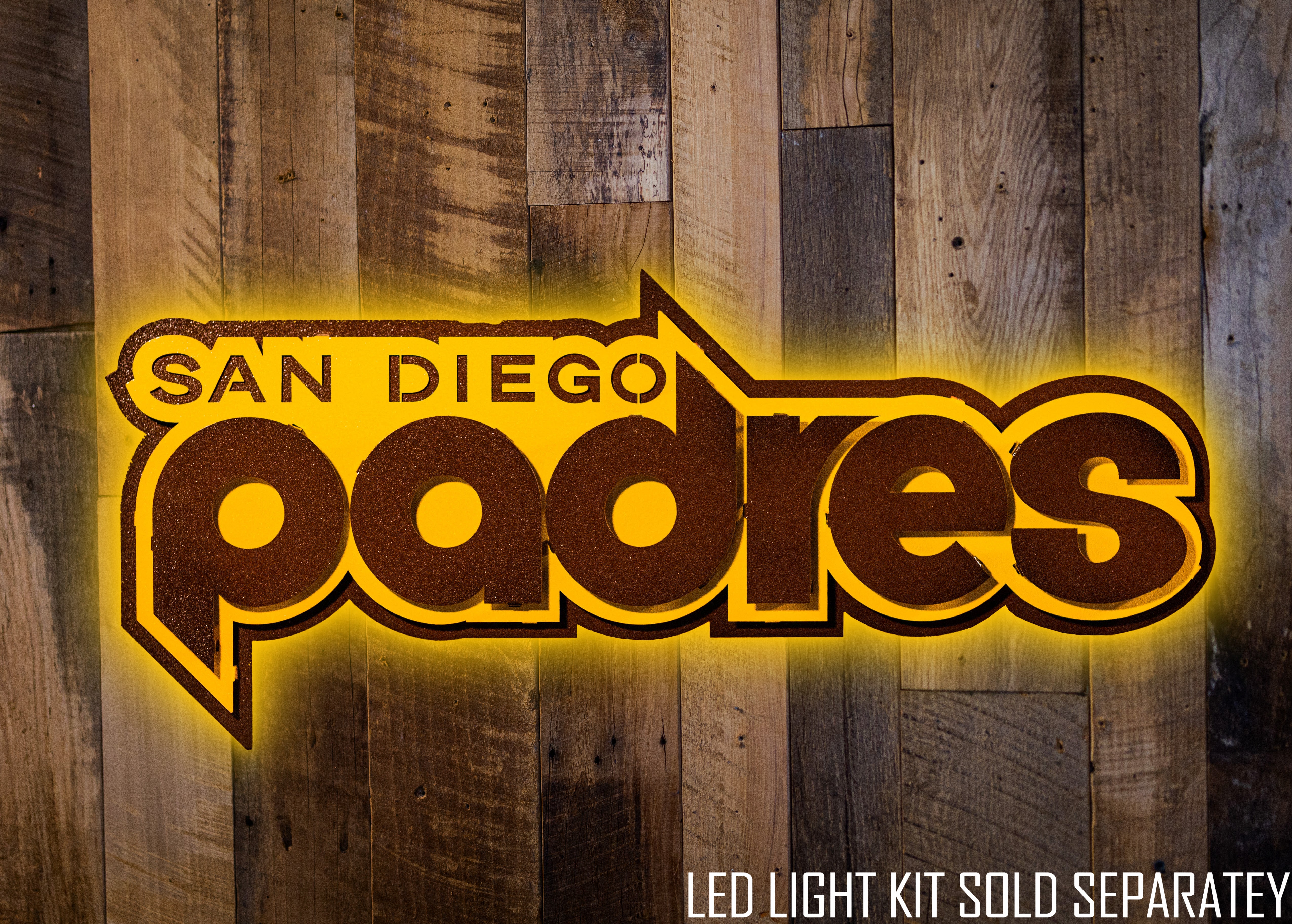San Diego Padres Cooperstown 1978 "PADRES" 3D Vintage Metal Wall Art