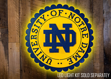 Notre Dame Seal 3D Vintage Metal Wall Art