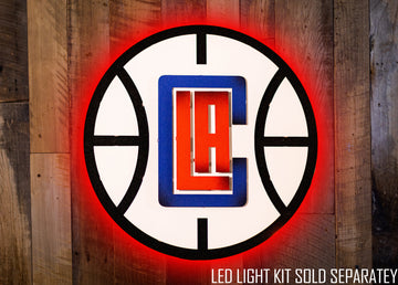 Los Angeles Clippers 3D Vintage Metal Wall Art