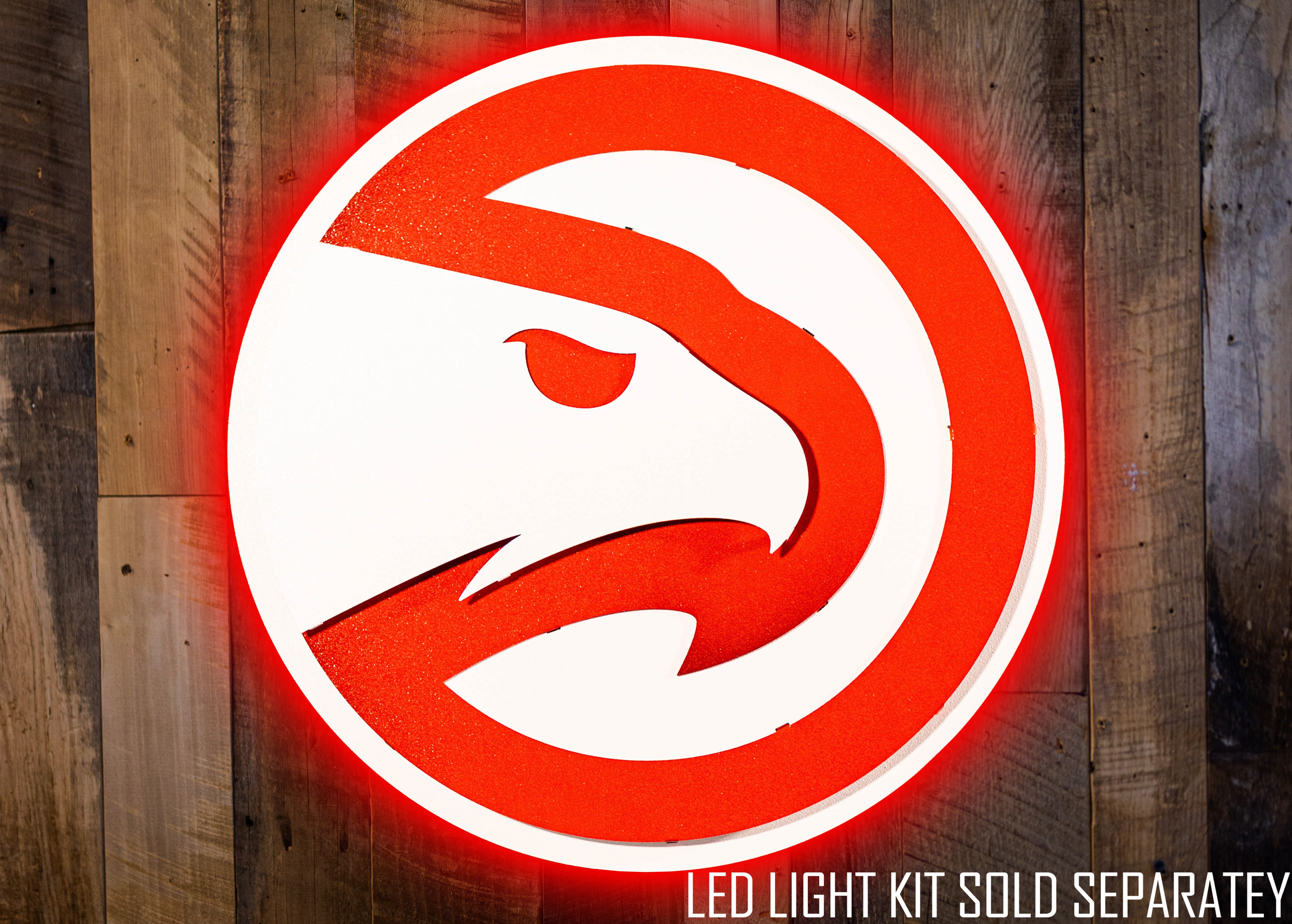 Atlanta Hawks 3D Vintage Metal Wall Art XXL