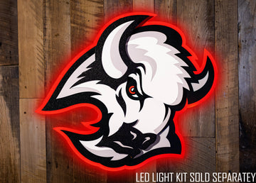 Buffalo Sabres "GOATHEAD"  NHL 3D Vintage Metal Wall Art