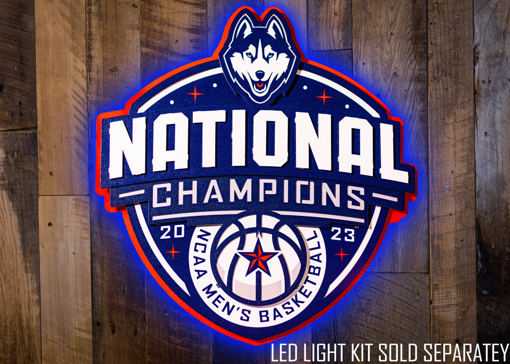 UCONN Huskies National Championship 2023 Vintage Metal Wall Art