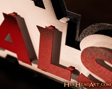 Arizona Cardinals Namemark 3D Vintage Metal Wall Art