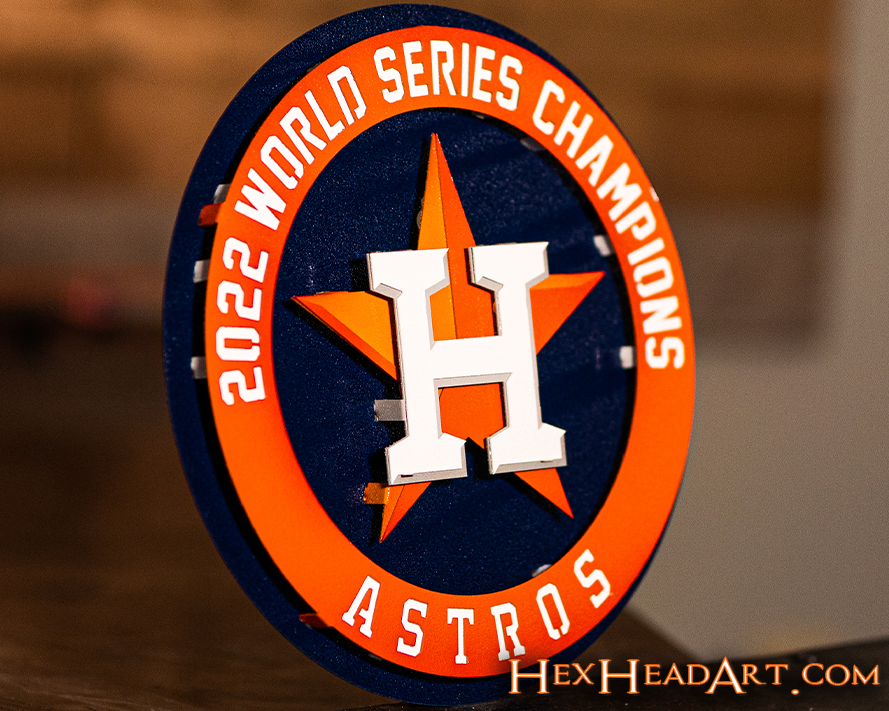 Houston Astros World Series 2022 GIFT COLLECTION 3D Metal Wall Art
