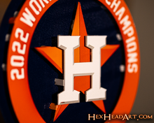 Load image into Gallery viewer, Houston Astros World Series 2022 GIFT COLLECTION 3D Metal Wall Art
