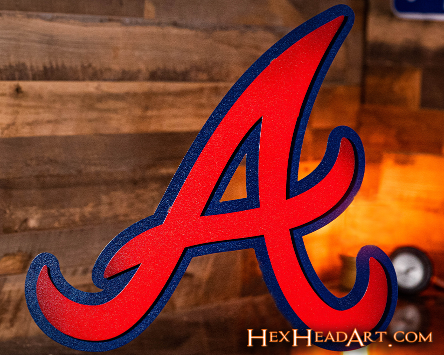 Atlanta Braves "A" 3D Metal Wall Art